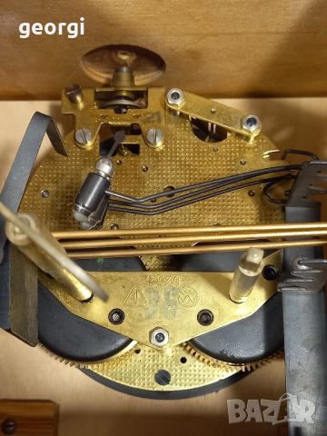 немски настолен механичен часовник , снимка 5 - Антикварни и старинни предмети - 46205076