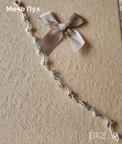 Сребърна гривна (333), снимка 7 - Гривни - 52454840