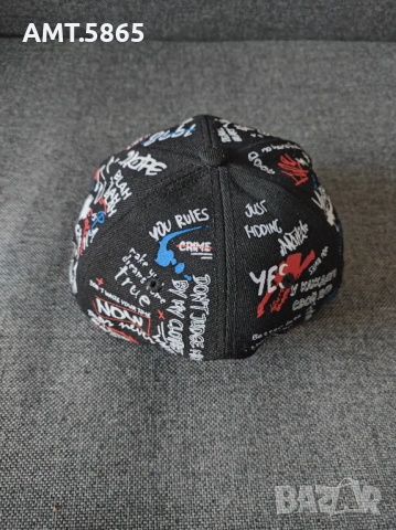 Шапка с права козирка в стил графити, снимка 4 - Шапки - 53136116