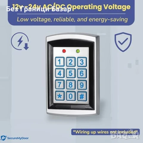 Нова Клавиатура и четец за контрол на достъп, водоустойчив, 12-24V, снимка 7 - Друга електроника - 51131843
