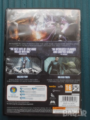 Star Wars: The Force Unleashed II -  компютърна игра / PC Game, снимка 2 - Игри за PC - 53929273