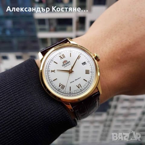 Мъжки часовник Orient Bambino Automatic FAC00007W, снимка 4 - Мъжки - 46162736