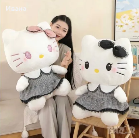 Плюшена играчка Kuromi 50cm от серията Hello Kitty Sanrio , снимка 2 - Плюшени играчки - 48462465