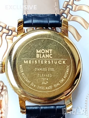 Montblanc Meisterstuck  автоматичен позлатен с етикета отзад!, снимка 4 - Мъжки - 44393138