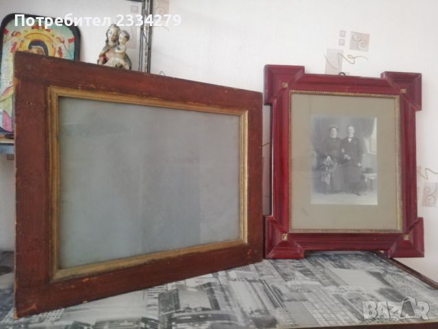 Стара рамка със снимка на аристократично немско семейство, снимка 2 - Антикварни и старинни предмети - 46041803