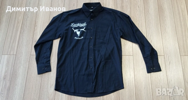 НОВА! Риза Korpiklaani – Finland, официален мърчандайз, размер М, снимка 2 - Ризи - 53062643