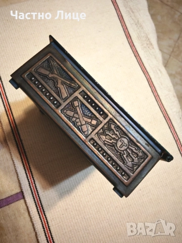 Супер Рядка Унгарска Военна Наградна Възпоменателна Бронзова Кутия 1970те г., снимка 6 - Антикварни и старинни предмети - 52483539