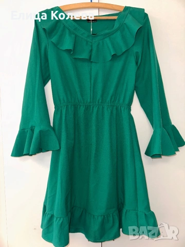 Дамска рокля в зелено