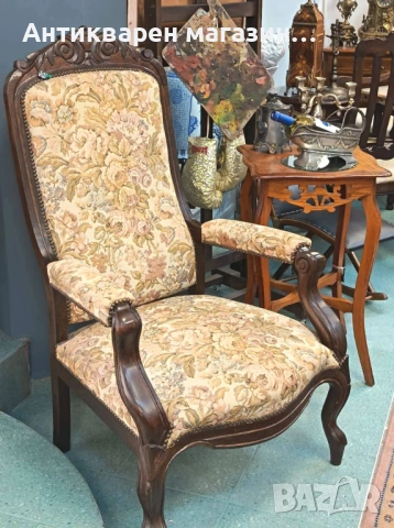 Антикварно кресло, Франция. , снимка 3 - Столове - 53809233