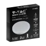 LED плафон кръгъл/блестящ 40/20W 3в1 с дистанционно управление VT-8403 V-TAC бял, снимка 5