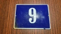 Емайлирана табела номер 9 , снимка 1