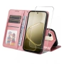 ENKAY HAT PRINCE Кожен Калъф за Oppo A6 Pro 4G / 5G / A6 5G - Портфейл, Стойка, 9H стъкло, 5 цвята, снимка 1