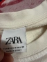 Нова бяла с апликация картинка спортна блуза zara Zara Зара, унисекс модел мъжки и женски Египет , снимка 3