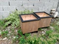 Кашпа от естествена дървесина-49х49хх47см., снимка 2