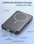  Нова Магнитна Magsafe външна батерия 10000mAh PD 20W зарядно телефон, снимка 4