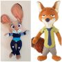 Плюшена играчка Зоотрополис Zootopia, Заек Джуди и Лисица Ник Уайлд, снимка 1