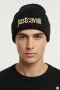 Оригинална Just Cavalli Черна Beanie Шапка – Златна Бродерия Лого – Нова с Етикети – Луксозен Дизайн, снимка 1