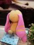 Плетена играчка Заек-Беби 2, Плетени, ръчно изработени, прекрасен подарък, снимка 4