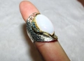925 Сребърен пръстен етиопски опал 13 карата, снимка 7