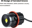 Комплект LED Angel Eyes крушки за BMW CANBUS бяла светлина, снимка 6