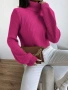 Дамски Цикламен Пуловер Код Верона1, снимка 3
