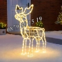 Коледен светещ елен, коледна украса, жълта, бяла или синя светлина, снимка 2