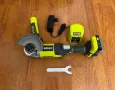 Ryobi 18V - нов акумулаторен ъглошлайф 115mm + батерия 2Ah + зарядно у-во, снимка 2