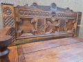 Уникална ретро пейка с дърворезба, снимка 4