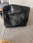 Голяма черна чанта ZARA - естествена кожа + подарък  още една чанта, снимка 3