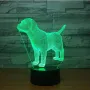 Холограмна 3D LED лампа Лабрадор,RGB Седемцветен Интелигентен Контрол,USB, снимка 1