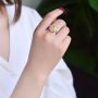 Красив дамски пръстен с цирконий, снимка 1