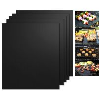Незалепващи тефлонови подложки за барбекю от фибростъкло 5 броя / Цвят: черен мед/ Материал: тефлон,, снимка 2 - Други - 45520661