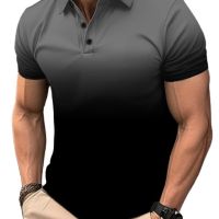 Мъжка тениска с къс ръкав,геометричен 3D принт с дизайн, снимка 1 - Тениски - 45651351