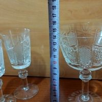 Кристални чаши , снимка 5 - Антикварни и старинни предмети - 45382535