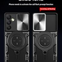 Нов Черен Калъф кейс гръб BonYonka за телефон Samsung A54 5G с Въртяща Стойка Защита Самсунг, снимка 7 - Калъфи, кейсове - 45469057