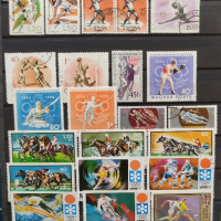 Пощенски марки спорт 150 броя, снимка 2 - Филателия - 45040270
