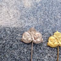 Сребърна и бронзова значка за сватбата на Цар Борис III  , снимка 5 - Антикварни и старинни предмети - 46110393