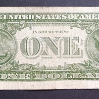 Банкнота 4 . САЩ .Долар . 1 долар . Син печат . 1957 година., снимка 2 - Нумизматика и бонистика - 44967857