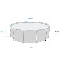 Басейн 305x76см. с метална рамка, помпа и филтър INTEX 28208NP, снимка 4 - Басейни и аксесоари - 45858173