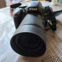 Идеален DSLR фотоапарат Nikon D5100 с обектив 55-200 1:4-5.6 GII ED, снимка 1 - Фотоапарати - 45301483