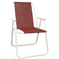 Сгъваем стол, Изработен от стомана и textilene за къмпинг градина , снимка 5 - Къмпинг мебели - 45864485