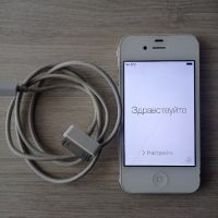 iPhone 4 с кабел , снимка 1 - Apple iPhone - 45768874