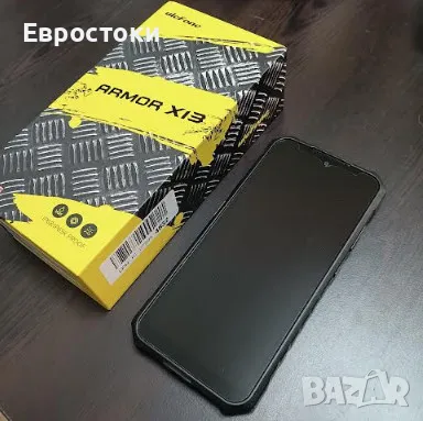 Смартфон Ulefone ARMOR X13 12GB+ 64GB, 50MP+24MP Night Vision, 6320mAh, цвят: черно (продукт втора у, снимка 1