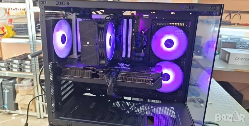 Геймърски компютър Ryzen 7 7700 + RX 9070 XT Hellhound, 32GB DDR5, 1TB, снимка 1
