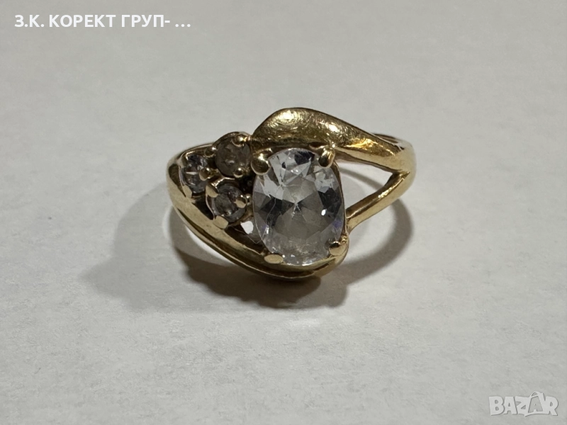 Златен пръстен 14к, 4,37гр, снимка 1