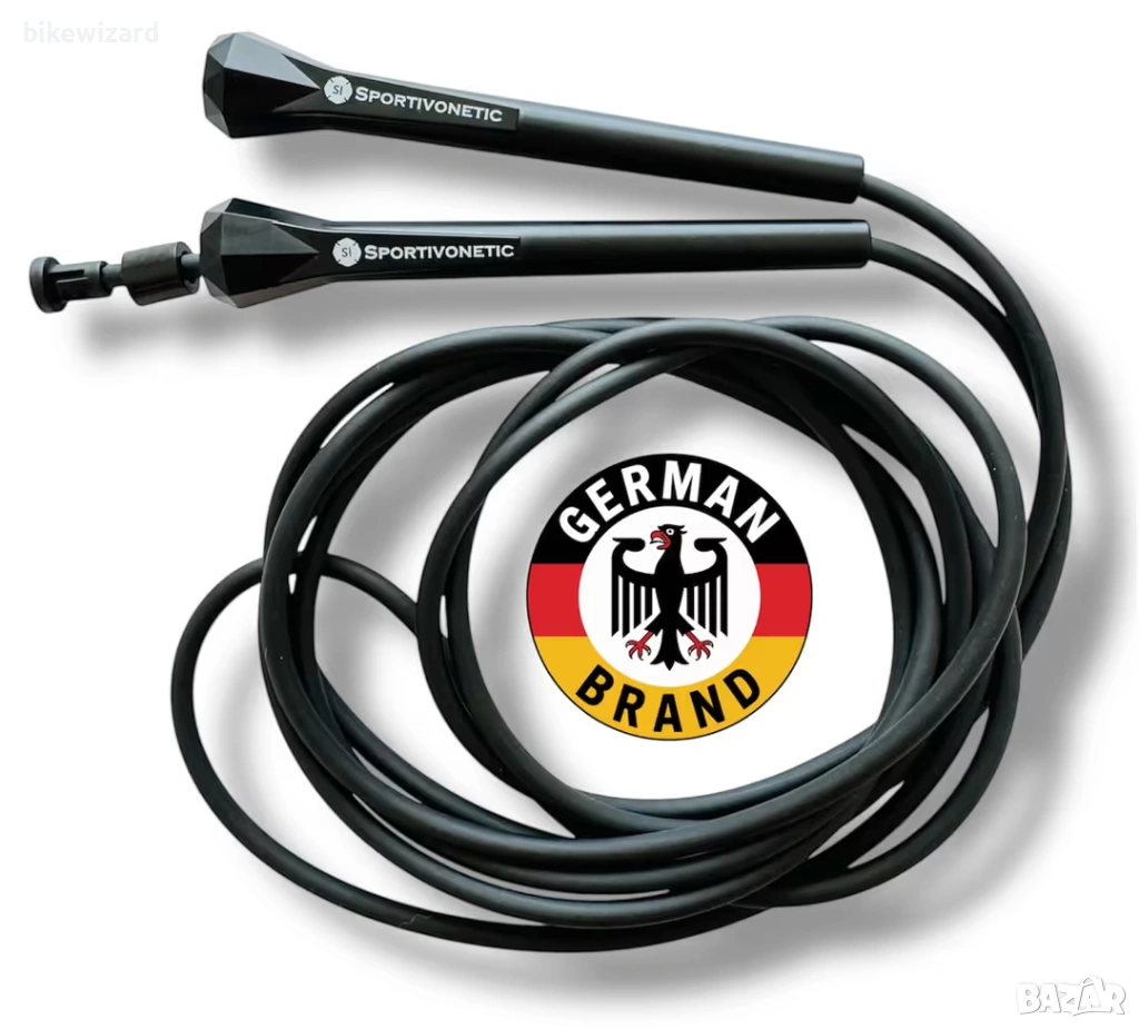 Въже за скачане с регулируем размер – черно НОВО, снимка 1