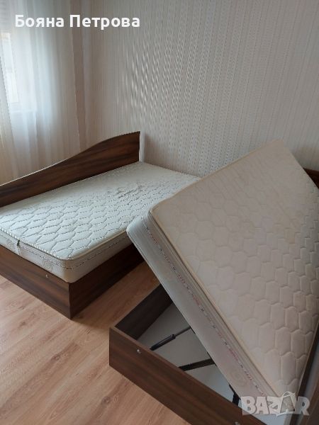 Детска стая легла + матраци 2 бр с гардероб,бюро и надстройка , снимка 1