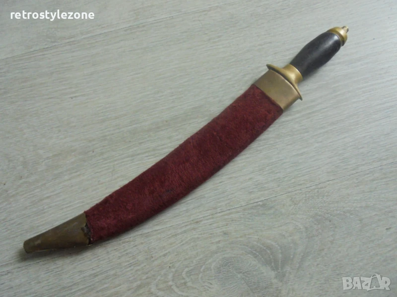 № 8133 Стар индийски нож с кания   , снимка 1