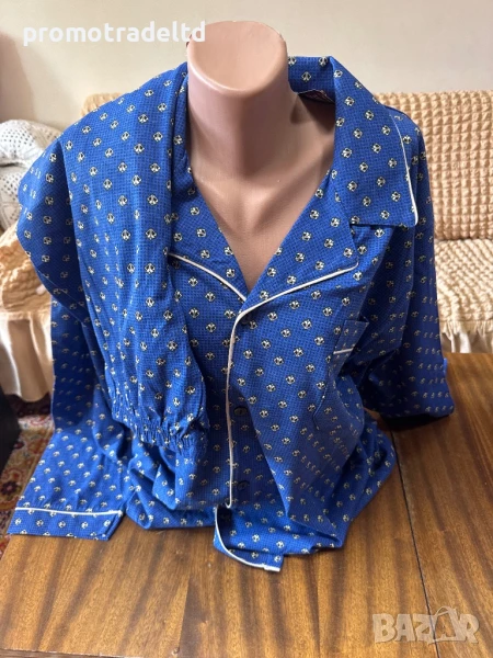 Българска мъжка пижама дълъг ръкав дълъг панталон номер 50 XL , снимка 1