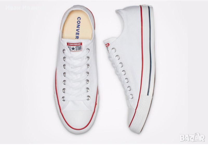 CONVERSE CHUCK TAYLOR ALL STAR WHITE  номер 43 -44 кецове/ маратонки , снимка 1